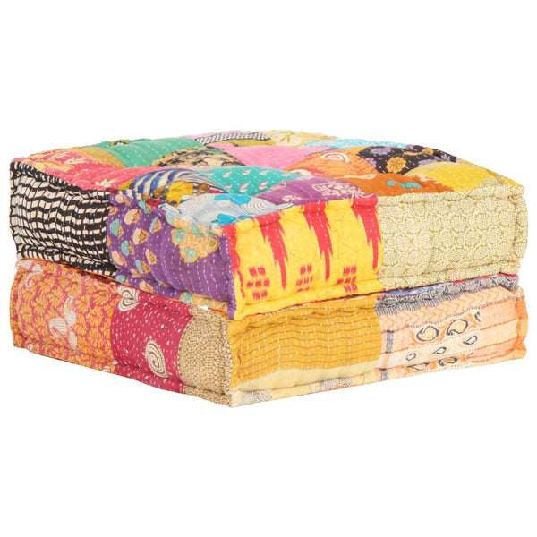 vidaXL Pouf 60x70x36 cm Patchwork Fabric