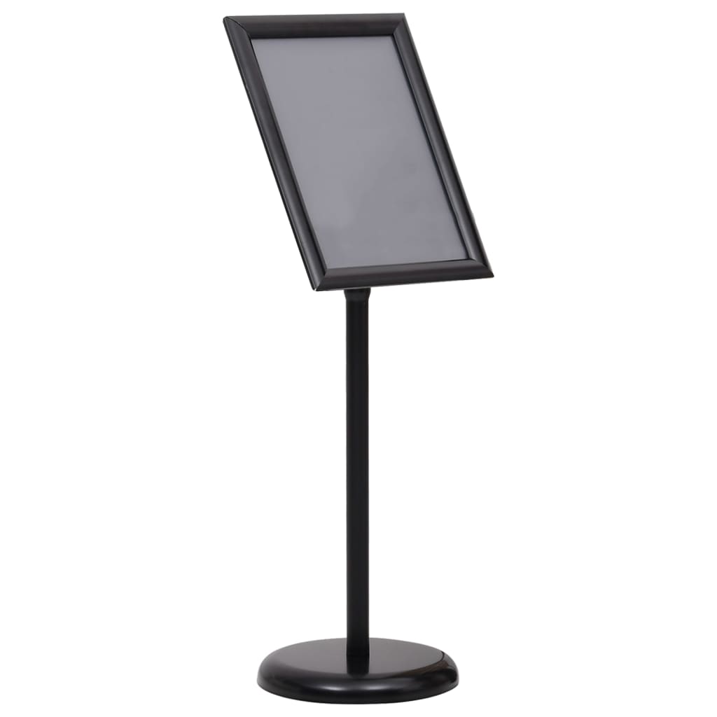 vidaXL A3 Poster Stand Black Aluminum Alloy