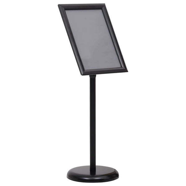 vidaXL A3 Poster Stand Black Aluminum Alloy