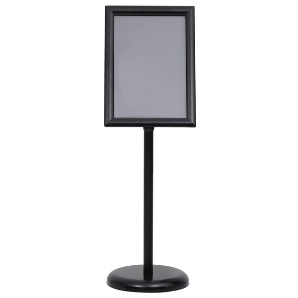 vidaXL A3 Poster Stand Black Aluminum Alloy