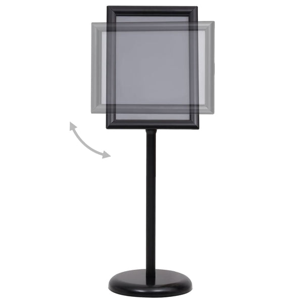 vidaXL A3 Poster Stand Black Aluminum Alloy