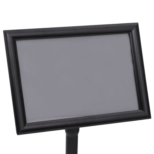 vidaXL A3 Poster Stand Black Aluminum Alloy