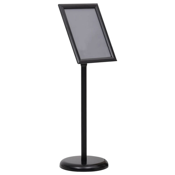 vidaXL A4 Poster Stand Black Aluminum Alloy