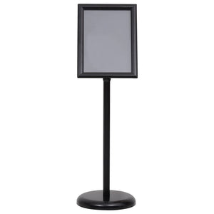 vidaXL A4 Poster Stand Black Aluminum Alloy