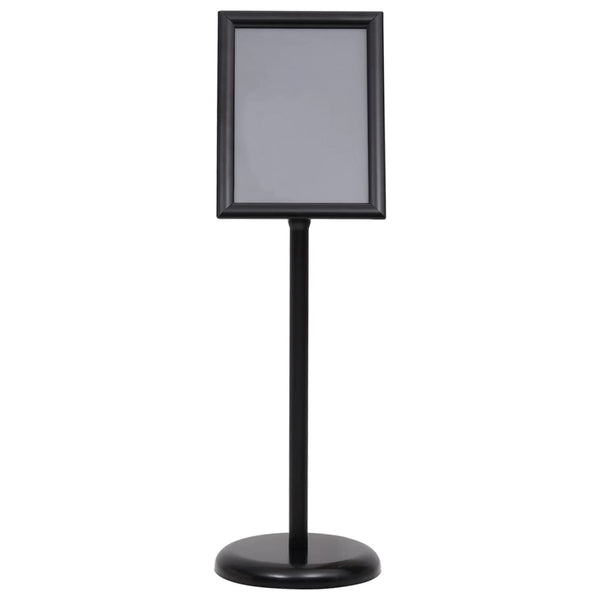 vidaXL A4 Poster Stand Black Aluminum Alloy