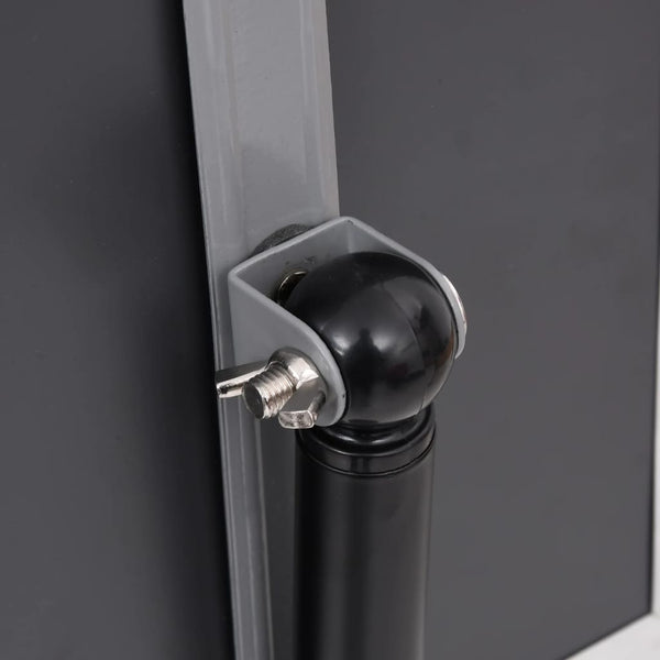 vidaXL A4 Poster Stand Black Aluminum Alloy