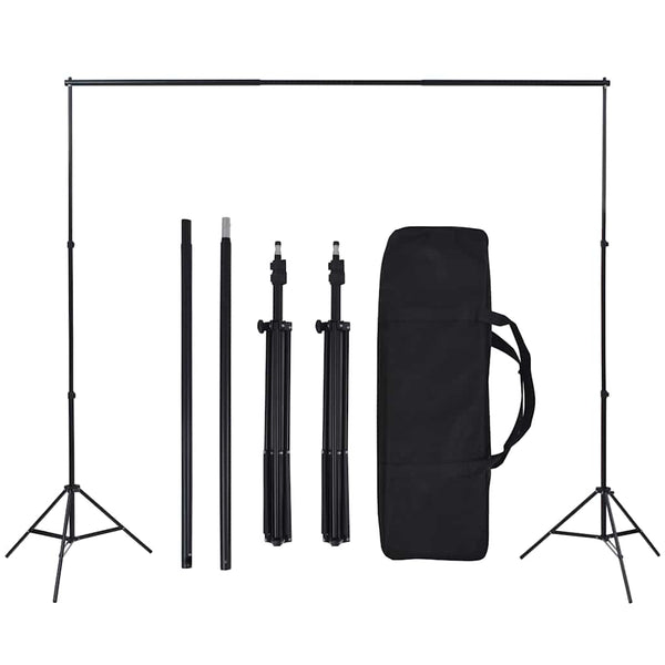 vidaXL Photo Studio Set with Backdrops, Lights, and Umbrellas
