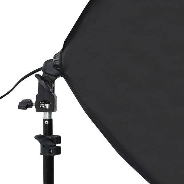 vidaXL Photo Studio Set with Softboxes and Backdrop System