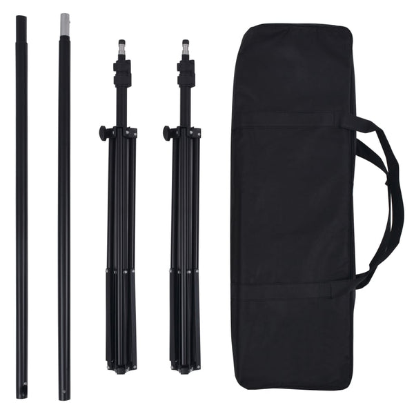 vidaXL Photo Studio Set with Softboxes and Backdrop System