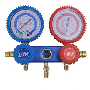 vidaXL Single-Stage Vacuum Pump with 2-Way Manifold Gauge Set