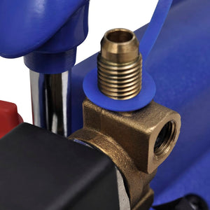 vidaXL Single-Stage Vacuum Pump with 4-Way Manifold Gauge Set