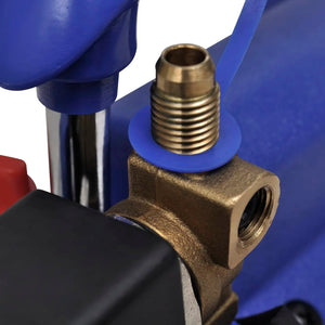 vidaXL Single-Stage Vacuum Pump with 4-Way Manifold Gauge Set