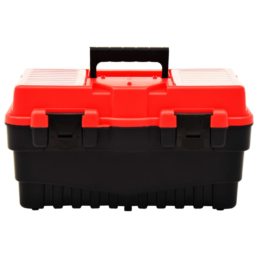 vidaXL Plastic Toolbox 462 x 256 x 242 mm Red
