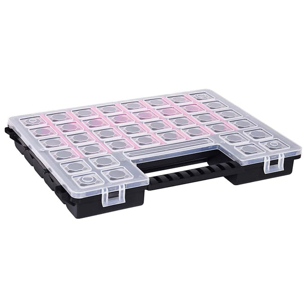 vidaXL Assortment Boxes 5 pcs. Adjustable Dividers 385x283x50 mm
