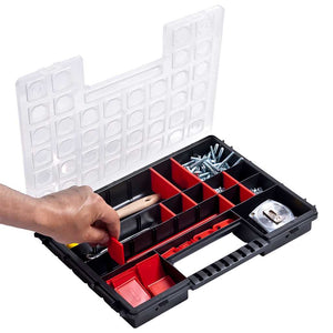 vidaXL Assortment Boxes 5 pcs. Adjustable Dividers 385x283x50 mm