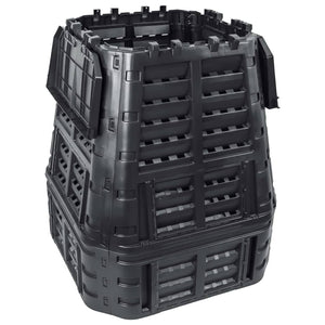 vidaXL Garden Compost Bin Black 93.3x93.3x113 cm 740 L