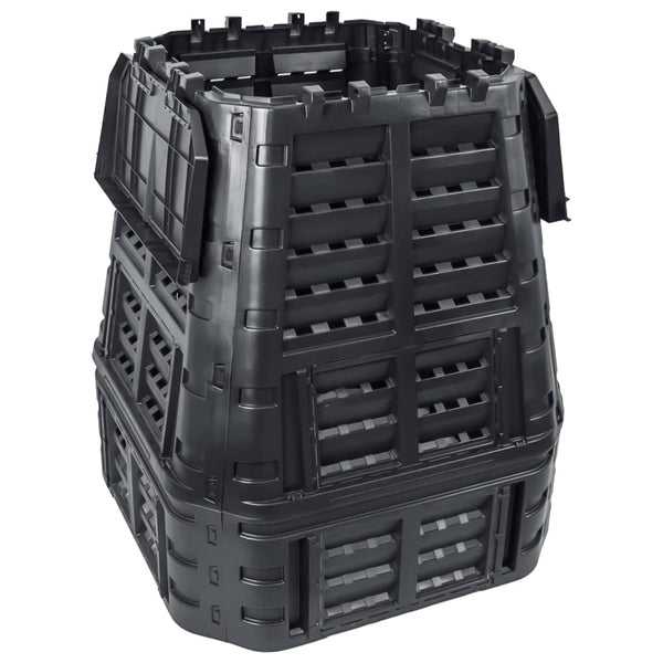 vidaXL Garden Compost Bin Black 93.3x93.3x113 cm 740 L