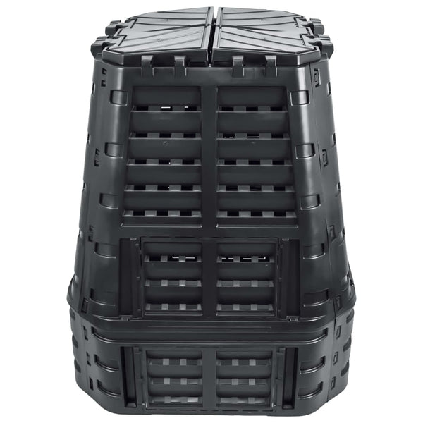 vidaXL Garden Compost Bin Black 93.3x93.3x113 cm 740 L