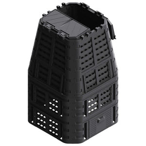 vidaXL Garden Compost Bin Black 93.3x93.3x146 cm 1000 L