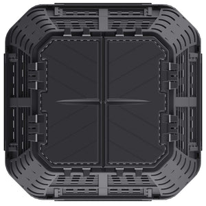 vidaXL Garden Compost Bin Black 93.3x93.3x146 cm 1000 L
