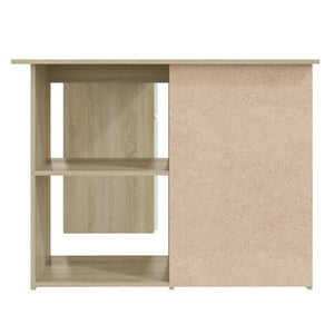 Eckschreibtisch Weiß Sonoma-Eiche 145 cm