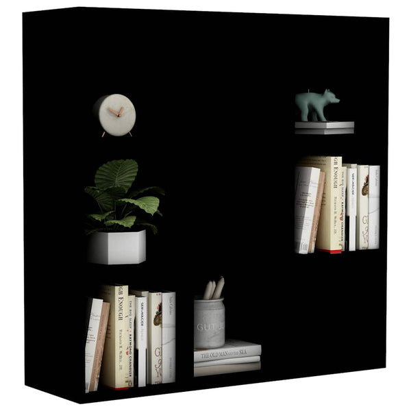 Schwarzes Bücherregal 98x29x97,5 cm