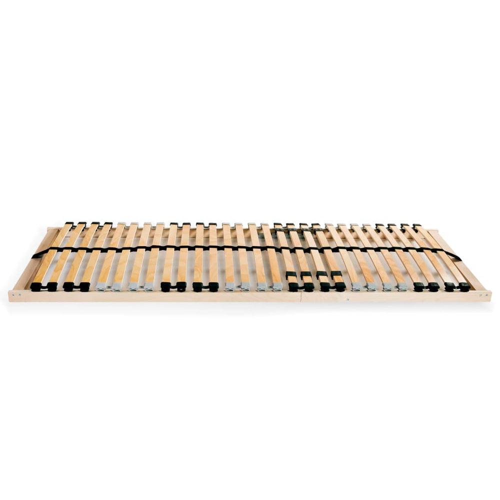 vidaXL Slat Bases 2 pcs. with 28 Slats 7 Zones 80x200 cm
