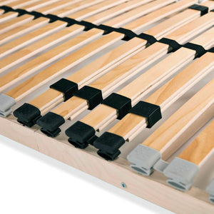 vidaXL Slat Bases 2 pcs. with 28 Slats 7 Zones 80x200 cm
