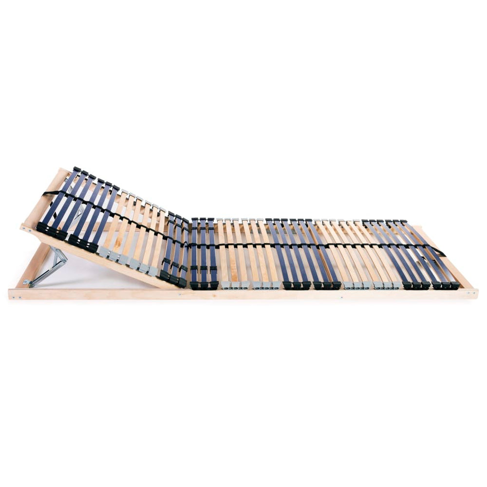 vidaXL Slat Bases 2 pcs. with 42 Slats 7 Zones 80x200 cm