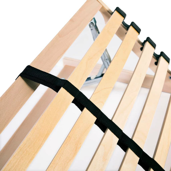 vidaXL Bed Bases 2 pcs. with 28 Slats 7 Zones 90x200 cm