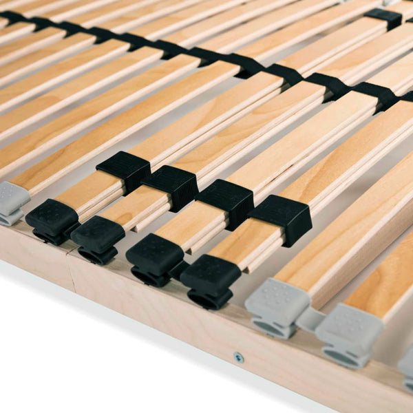 vidaXL Bed Bases 2 pcs. with 28 Slats 7 Zones 90x200 cm