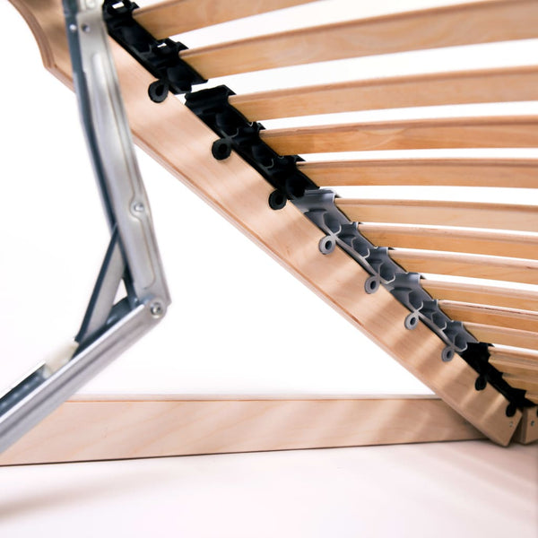 vidaXL Slatted bed base 2 pcs. with 42 slats 7 zones 90x200 cm