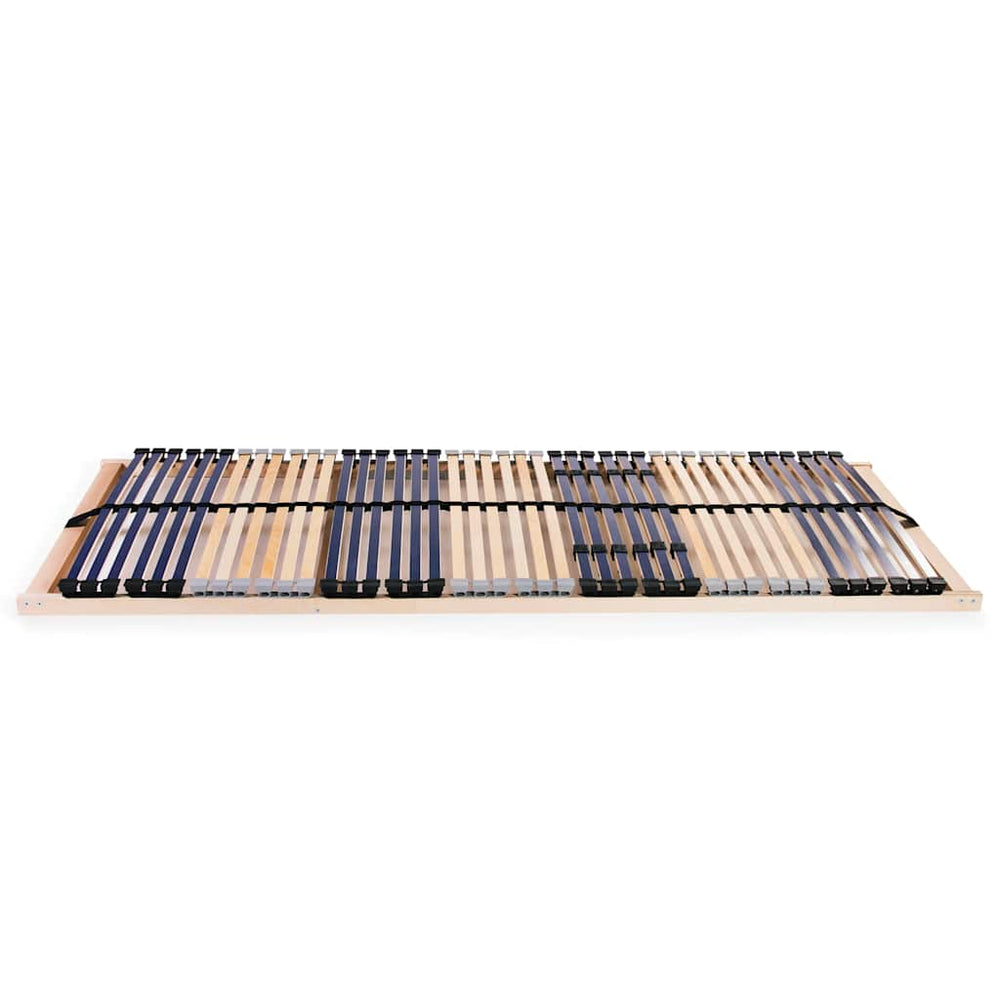 vidaXL Slatted bed base 2 pcs. with 42 slats 7 zones 90x200 cm