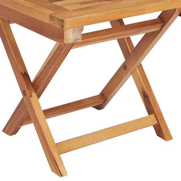 vidaXL Sun Loungers 2 pcs. with Table Solid Teak Wood