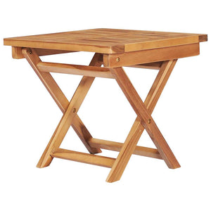 vidaXL Sun Loungers 2 pcs. with Table Solid Teak Wood