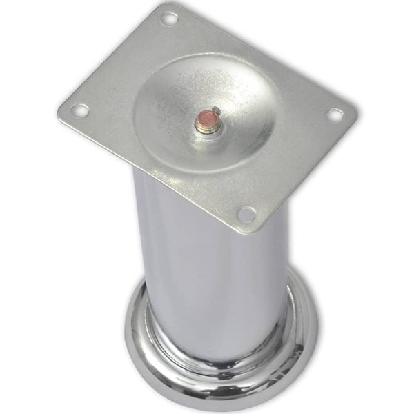 vidaXL Sofa Legs 8 pcs. Round Chrome 180 mm