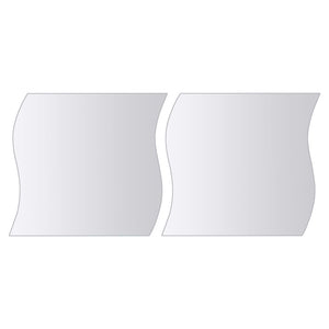 vidaXL 16-Piece Mirror Tile Set Various Shapes Glass