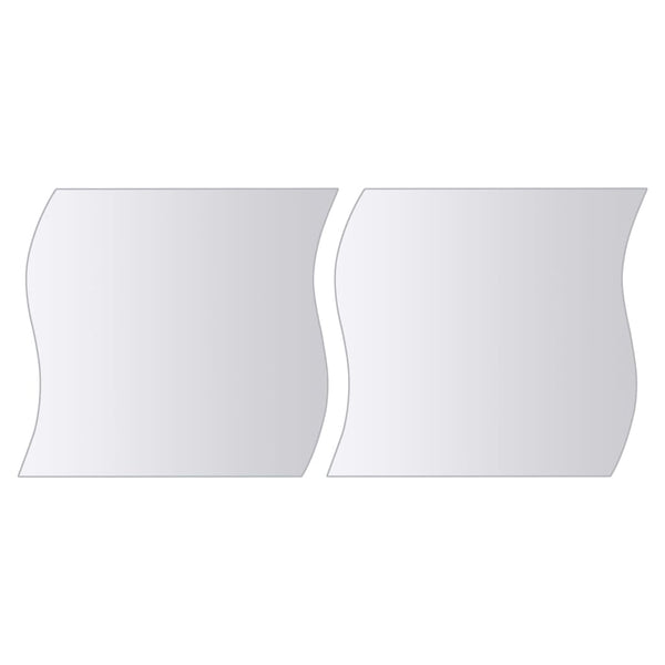 vidaXL 16-Piece Mirror Tile Set Various Shapes Glass