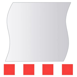 vidaXL 16-Piece Mirror Tile Set Various Shapes Glass