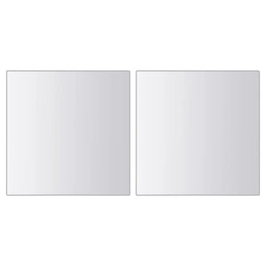 vidaXL 48-piece Square Mirror Tile Set Glass