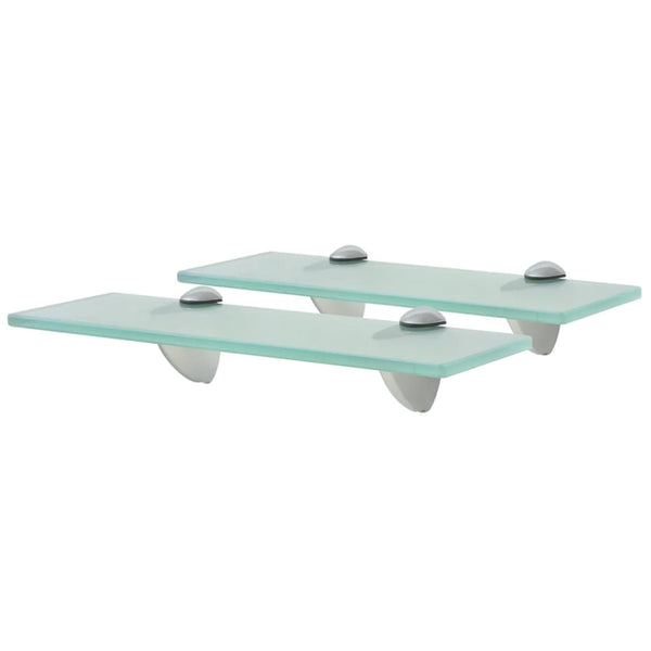 vidaXL Floating Shelves 2 pcs. Glass 30x10 cm 8 mm