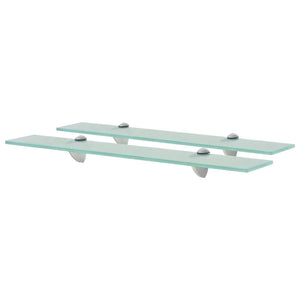 vidaXL Floating Shelves 2 pcs. Glass 60x10 cm 8 mm