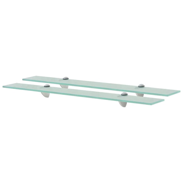vidaXL Floating Shelves 2 pcs. Glass 70x10 cm 8 mm