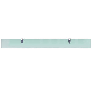 vidaXL Floating Shelves 2 pcs. Glass 100x10 cm 8 mm