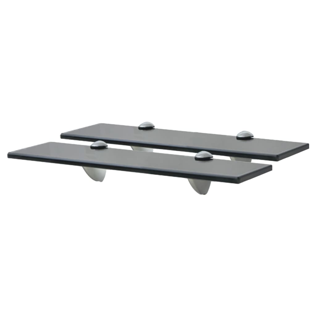 vidaXL Floating Shelves 2 pcs. Glass 40x10 cm 8 mm