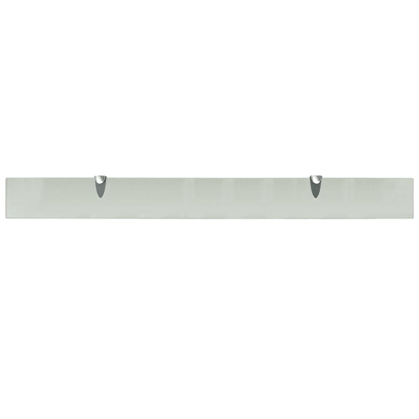 vidaXL Floating Shelves 2 pcs. Glass 100x10 cm 8 mm