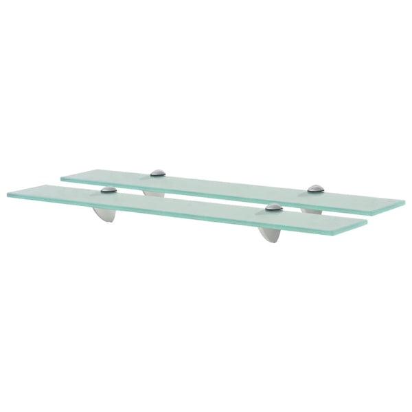 vidaXL Floating Shelves 2 pcs. Glass 60x20 cm 8 mm
