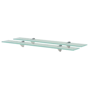 vidaXL Floating Shelves 2 pcs. Glass 70x20 cm 8 mm