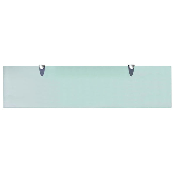 vidaXL Floating Shelves 2 pcs. Glass 80x20 cm 8 mm