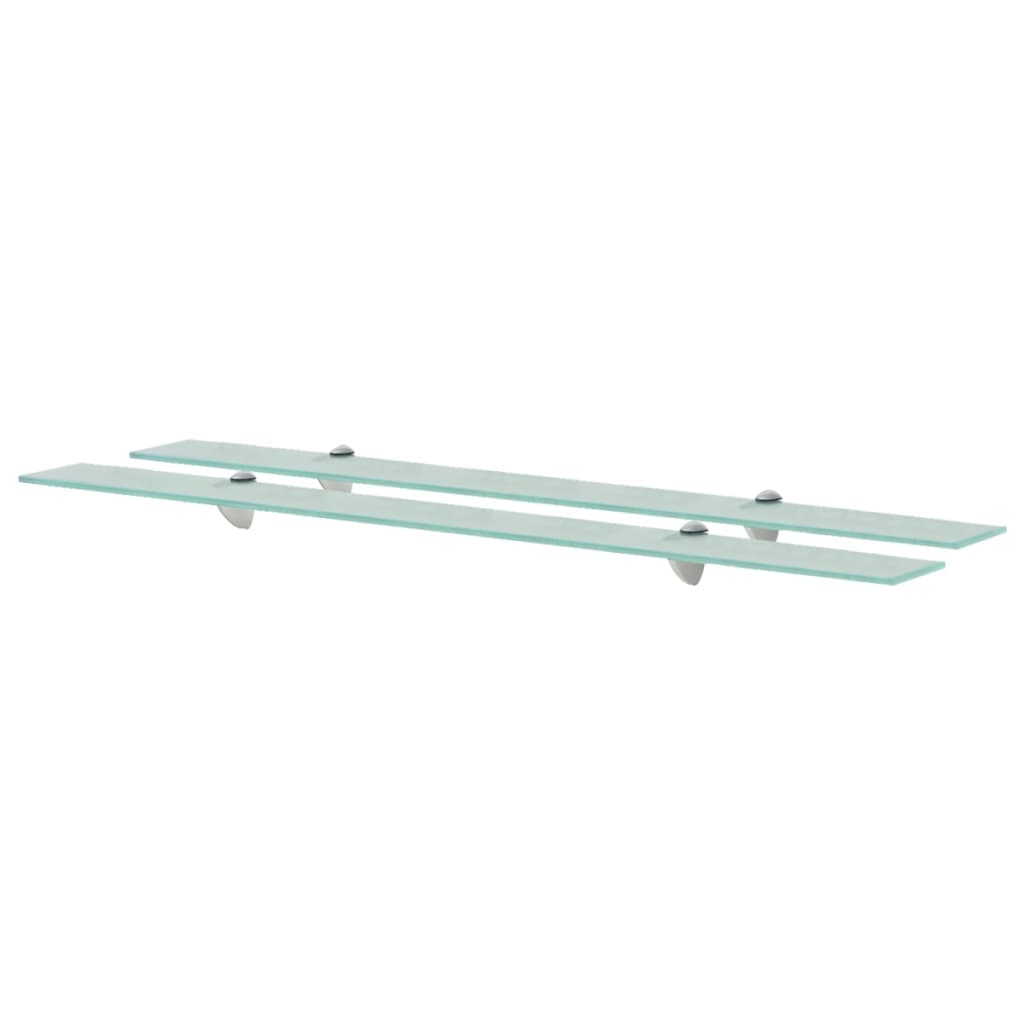 vidaXL Floating Shelves 2 pcs. Glass 100x20 cm 8 mm